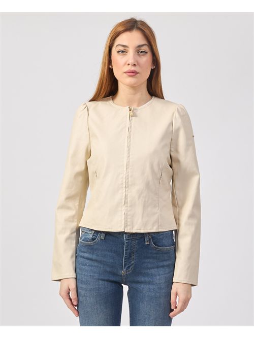 Veste effet cuir Yes Zee avec plis dans le dos YES ZEE | J438-G1000250